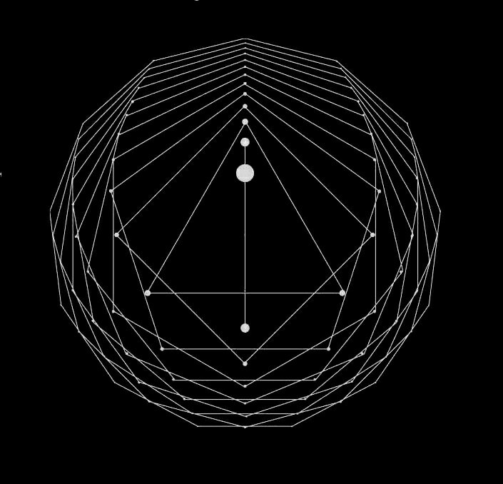 Pythagorean Harmonic Music Interval Diagram showing Perfect Numerical Ratios appearing through Music